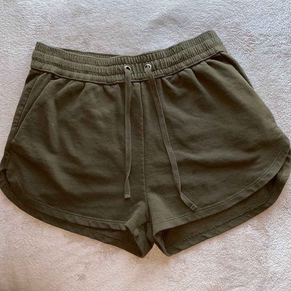Comfy Olive Lounge Shorts